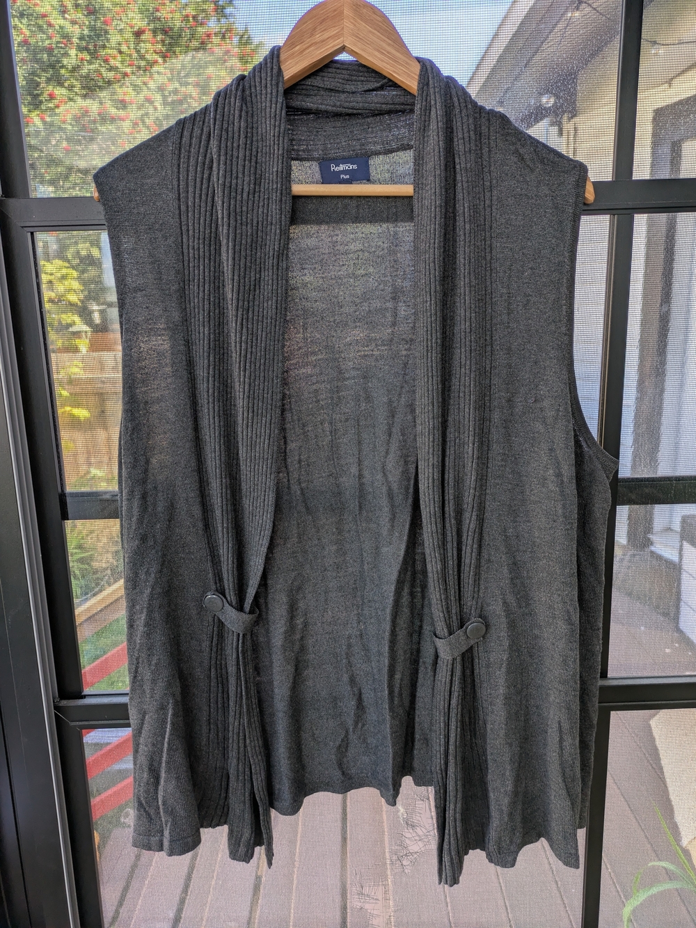 Reitman's Open Vest Cardigan
